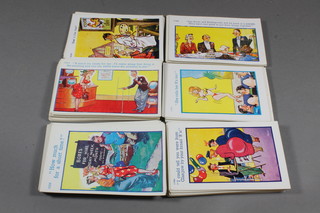A large collection of Richter saucy postcards by Trow