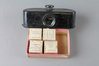 A French Patheorama viewer with 4 reels