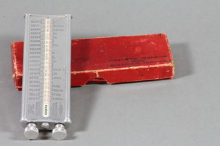 A Smiths Aircraft magnetic bearing and distance indicator, cased 