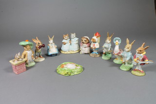 A collection of Beatrix Potter figurines by Royal Doulton, Royal Albert etc