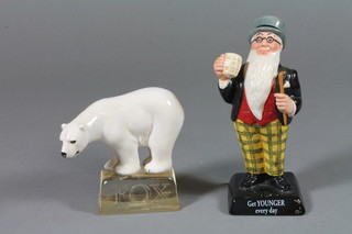 2 Royal Doulton figures, 20th Century advertising classics - Father Williams and Foxes Polar Bear, boxed