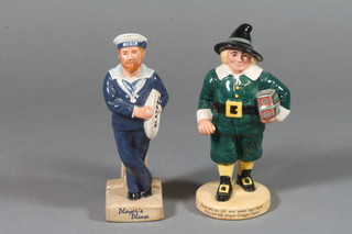 2 Royal Doulton figures, 20th Century advertising classics - John Ginger and Players Hero, boxed
