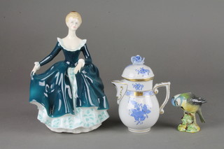 A Royal Doulton figure - Janine HN2461 8" and 2 other items