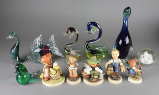 4 Hummel figures, f, and a quantity of china and glass