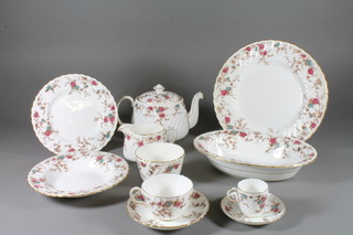 A Minton Ancestral pattern 38 piece tea, coffee and dinner service 