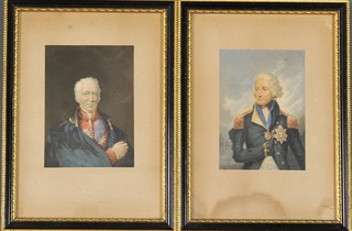 Baxter prints, Lord Nelson and The Duke of Wellington 4.25" x 3" 