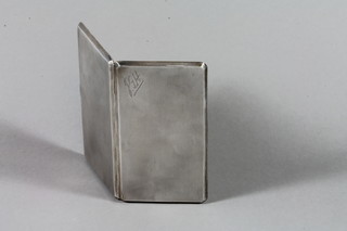 A silver cigarette case with engine turned decoration Birmingham 1914, 5 ozs 