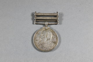 A Kings South Africa medal 1902 to 1016 Pte. B Brown The  Queens