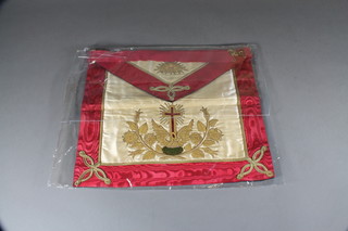 A Masonic Ancient and Accepted Rites 18 degree Rose Croix apron 
