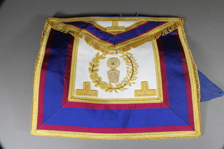 A Mark Master Masons Grand Officers full dress apron and collar