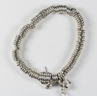 A silver Links of London bracelet, 63.9 grams, boxed