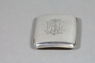 A Victorian silver cigarette case Chester 1898, 2 ozs 