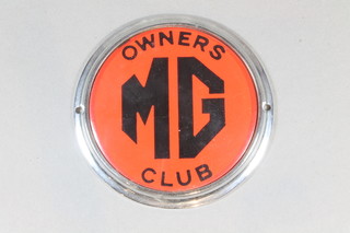 An MG owners car radiator badge 3.5"