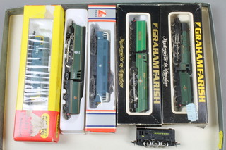 2 Graham Farisher N gauge locomotives, 3 other N gauge locomotives and diesel 