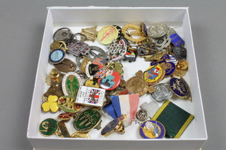 A quantity of emamel lapel badges including RWVS, Guides etc