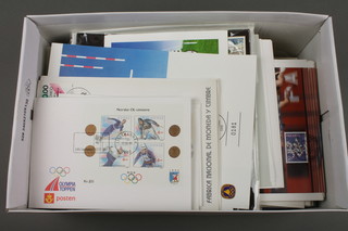 A shoe box of sports first day covers