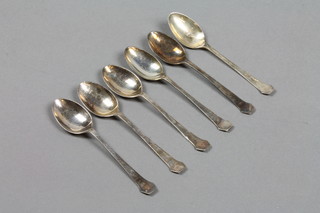 A set of 6 silver coffee spoons, Sheffield 1920