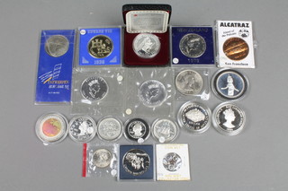A quantity of mainly foreign proof silver coins