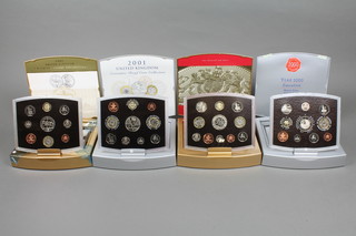 4 boxed proof coin sets