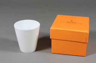A Limoges bisque beaker, boxed. 