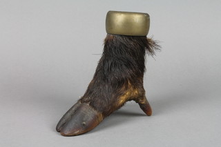 A match striker in the form of a deers hoof 6"