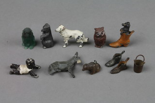 Various miniature lead painted figures
