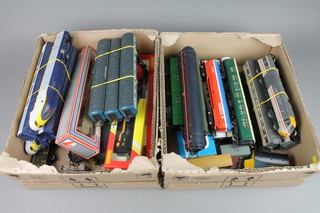 A Hornby OO gauge InterCity 125 locomotive together with a collection of rolling stock etc, in 2 boxes, 