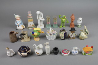 A collection of decorative miniature and other china