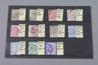 11 Victorian high value stamps 1856-1891