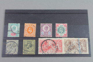 GB, Edward VII - George V stamps including sea horses 