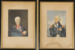 Baxter prints, Lord Nelson and The Duke of Wellington 4.25" x 3" 