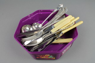 Minor plated cutlery with fancy handles