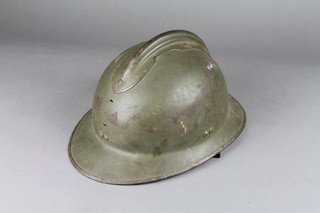 A French steel Adrian helmet (no badge)