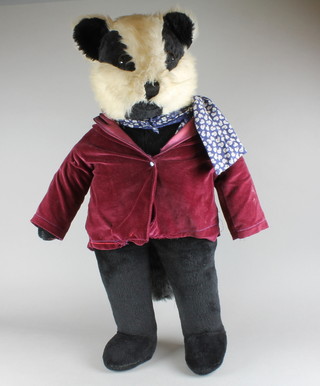 A Jungle Toys figure of a standing badger 30" high