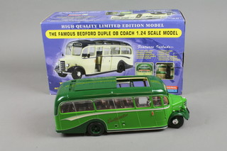 An original classic model of the Famous Bedford Duple OB coach
