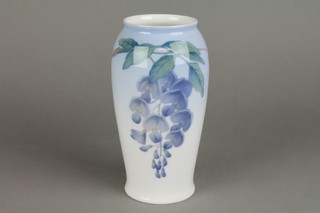 A B&G ovoid form vase decorated with flowers 6990206 7"