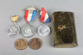 A collection of Victorian and later commemorative school medallions