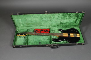 An Aria Proll electric guitar, cased 