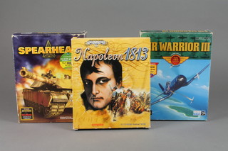 3 Interactive Magic Windows 95 video games - Spearhead, Air Warriors III and Napoleon 1813