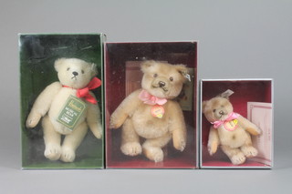 A Steiff limited edition 1989/1990 teddy bear Jackie 1953, together with 1 other and a Harrods musical bear