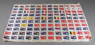 A rectangle of Kensitas silk cards 33" x 21"