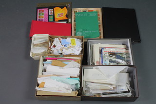 A collection of various loose stamps etc
