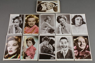 A quantity of 1950's film star postcards