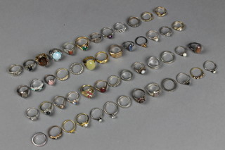 A quantity of gemset dress rings