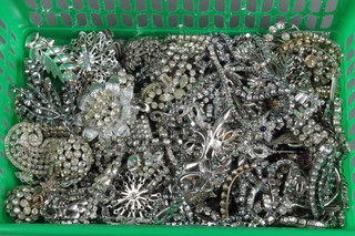 A quantity of paste and marcasite jewellery