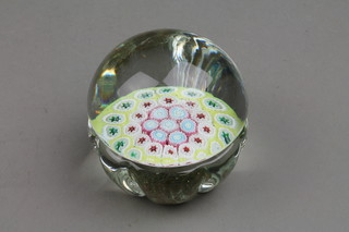 A 20th Century paperweight with millefiori decoration 2.75" 