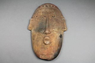 A 19th Century terracotta wall mask of a gentleman 18" (f)