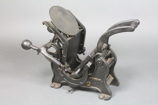 A Victorian iron The Model Printing Press no.2 18"h x 22"w x 10"d 
