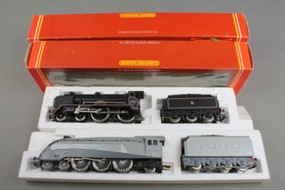 A Hornby OO gauge model R.099 LNER A4 Class Loco Silver Fox and 1 other R.084 BR4-4-0 Schools Class Clifton