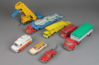 A Dinky fire engine and various other toys etc